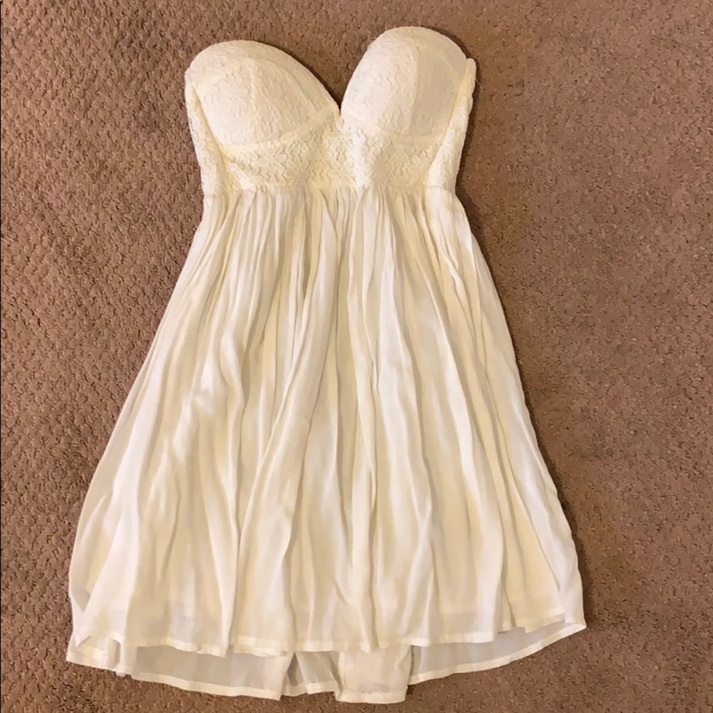 White mini dress